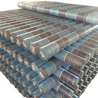 Feuilles de tissu maillé HDPE personnalisables 200 g/m² en PE tissé, imperméables, robustes, double face, pour usage automobile, avec lamination couleur