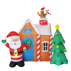 Modelo Inflable de Santa Claus con Árbol de Navidad Iluminado, Decoración Navideña de Alta Calidad 2026 - Product Image 4