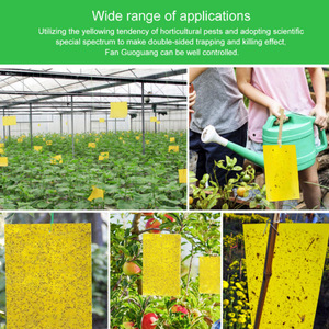 Yegbong Tablero azul de doble cara Thrips Invernaderos Orchard Armyworm <span class=keywords><strong>Killing</strong></span> Small Flies Fruit - Product Image 5