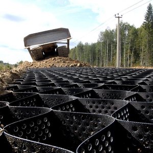 Géocell HDPE <span class=keywords><strong>stabilisateur</strong></span> de <span class=keywords><strong>gravier</strong></span> 50 mm pour allées agricoles extérieures, chemins et routes, murs de soutènement - Prix fabricant - Product Image 2