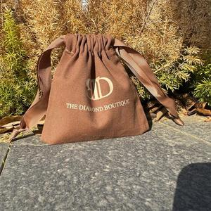 Oem Quality Reusable Custom Logo Gift Dust Organic Cotton Biodegradable GOTS Certified Eco <b>Drawstring</b> <b>Pouch</b> Bags Candle Craft - Product Image 2