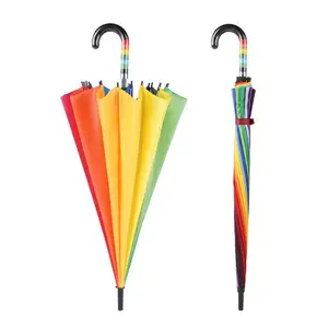 Rainbow Umbrella Personalized Big Umbrella Outdoor with Custom Logo