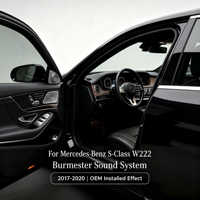Haut-parleurs rotatifs 3D avec lumières d'ambiance pour Mercedes Benz Classe S W222 avec système audio complet Burmester 17-20