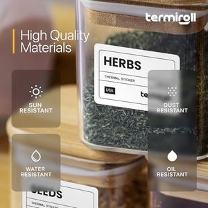 4x3 direct thermal labeling–500 labels/<b>roll</b>, product and inventory barcode labels - Product Image 6