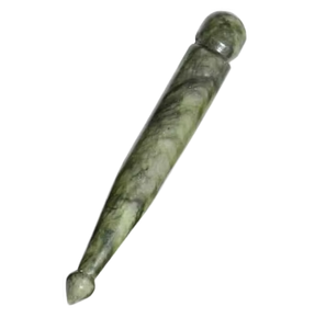 Herramienta de Masaje Gua Sha de Jade Natural, Raspador de Piedra en Forma de Corazón para Relajación Facial y Corporal, Alivio del Estrés, Masajeador con Logotipo Personalizado - Product Image 1