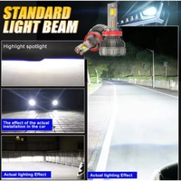 K8CPRO Phares LED haute puissance à six tubes en cuivre 500W 9005/6 H1 H4 H7 H11 Canbus Super Lumineux 6000K Ampoule de phare automobile Camions SUV