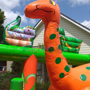 Castillo inflable de dinosaurio, área de juegos inflable para niños, casa de brinco comercial. - Product Image 2