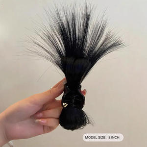 Miss <b>Hair</b> <b>Clip</b> Wig Natural Brown High Temperature Wire Plastic Daily Styling Ponytail Feather <b>Bun</b> PY644 2 - Product Image 3