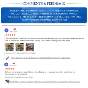 Empuñaduras de EVA personalizables para cañas de pescar, mango largo de espuma EVA, componentes DIY para la construcción de cañas de pescar, <span class=keywords><strong>Cemo</strong></span> - Product Image 4