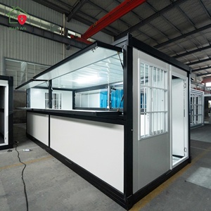 Casa Contenedor Prefabricada Impermeable con Paneles Sándwich Plegables, Oficina Portátil Plegable/Tienda Emergente/Quiosco de Cafetería - Product Image 1