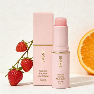 Baume à lèvres anti-rides personnalisé à l'extrait de fraise et vitamine E, hydratant nourrissant, exfoliant, réduit les ridules 9g ODM/Private - Product Image 3