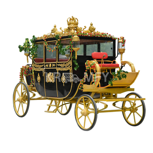 Carruaje Eléctrico Turístico, Carruaje de Caballos Negros, Vagoneta, Carruaje de Caballos Cenicienta - Product Image 1