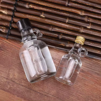 Bouteilles de sirop en verre vides de 1.7 onces avec bouteilles d'échantillon de poignée de boucle pour l'huile de sauce de stockage de lait de jus de potion