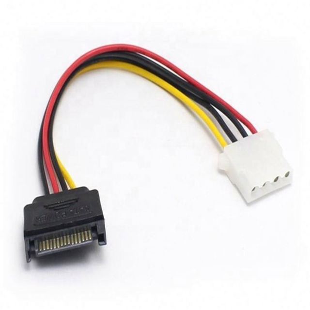 SATA To IDE Power 15Pin To Large 4Pin Female Power Cable