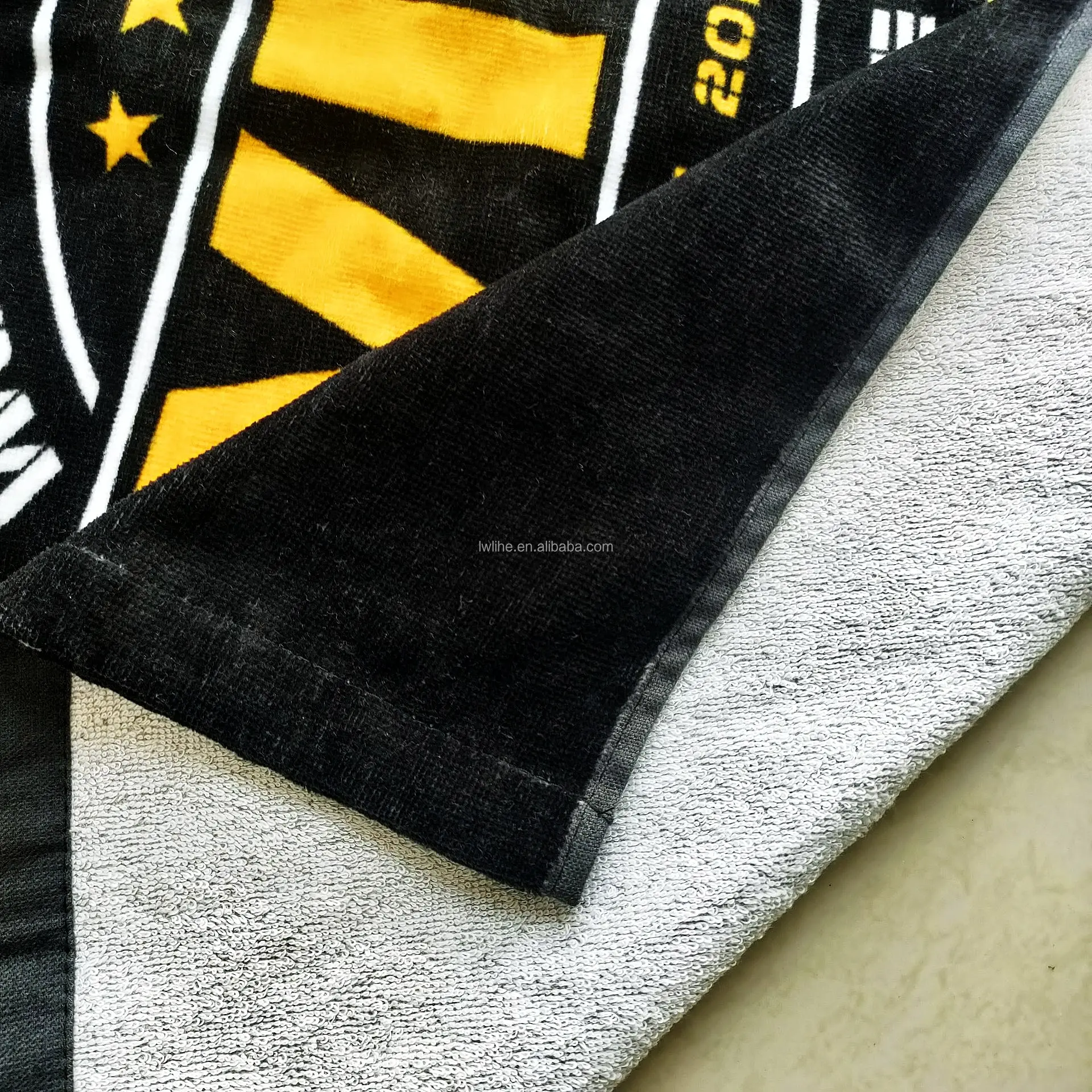 Wholesale 100% Cotton Beach Towels Custom Design Printed Large Over Sized Logo Beach Towel