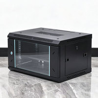 Armoire réseau murale standard 19 pouces, légère et modulaire 6U, profondeur 450 mm, pour système de vidéosurveillance DVR