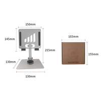 Support de tablette pliable et réglable en alliage d'aluminium pour bureau, compatible avec plusieurs appareils, pour usage commercial