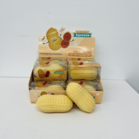 Jouet à presser cacahuète croustillant à rebond lent, vente en gros, pour soulagement du stress et relaxation, petite promotion de jouets