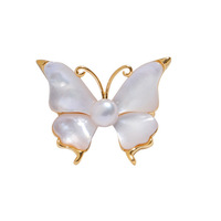 Broches en or 14 carats de haute qualité avec perle d'eau naturelle Design de fleur en cristal de luxe en strass à la mode pour le costume des femmes