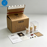 Boîte d'emballage personnalisée en carton ondulé avec bande de déchirement et fermeture éclair pour expédition