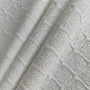 맞춤형 중량 니트 3D 자카드 매트리스 원단 - 기하학적 패턴의 부드러운 폴리에스터 홈 텍스타일 - Product Image 4