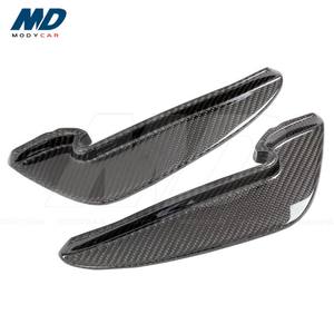 Canards de pare-chocs avant en Fiber de carbone Style Voiles noires pour <span class=keywords><strong>AUDI</strong></span> <span class=keywords><strong>RS4</strong></span> 2019-2020 - Product Image 4