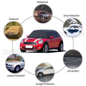 ผ้าคลุมรถสำหรับ BMW Mini แบบครึ่งคัน กันน้ำ กันฝุ่น ป้องกันรังสียูวี รุ่น R55 R56 R60 R61 F55 F56 ปี 2004 ขึ้นไป - Product Image 2
