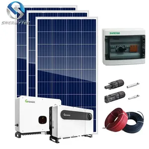 ระบบสุริยะที่ดีที่สุดการออกแบบบ้านระบบพลังงานแสงอาทิตย์ราคาระบบ5KW กริดสำหรับบ้าน SN-5KW-ON บ้าน - Product Image 1