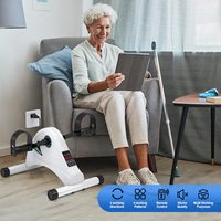 Vélo d'exercice électrique sous le bureau, pédalier en acier ABS, mini stepper cardio pour la rééducation des bras, des jambes et des genoux, usage domestique