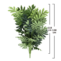 36 Daun Hiasan Daun Musim Semi Tanaman Pot Tanpa Pot Dekorasi Pernikahan Set Bunga Buatan Tangan QYYN-1805