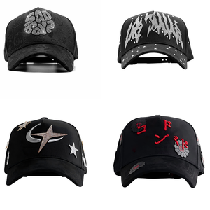 Gorras de Béisbol Vintage Deportivas de 5 Paneles al por Mayor, Gorra Negra de Alta Calidad con Forro de Satén, Logotipo Bordado y Visera de Gamuza, Unisex - Product Image 2