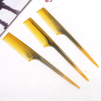 1Pcs Trâu Tự Nhiên Lược Sừng Dài Xử Lý Nhựa Lược Sừng Chải Tóc Chăm Sóc Phụ Kiện Công Cụ Tạo Kiểu Tóc