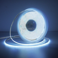 Bande LED COB flexible 2,7 mm 4 mm 12 V 15000 K bleu ciel froid blanc pour éclairage d'accentuation de fond spécial, vidéographie, 5 m/rouleau