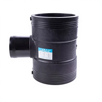 Raccords électrofusion Meiqi en T réducteur pour tuyaux HDPE, surface lisse, résistant aux produits chimiques et à la corrosion, pression 1.6PN, garantie 3 ans