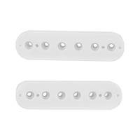 Wholesale Custom Black Humbucker Guitar Pickup Bobbin White Cream PC Material Stringed Instruments Parts & Accessories