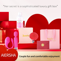 Cadeau de la Saint-Valentin de luxe Aiersha pour couple, cadeau romantique érotique pour amoureux, jouet sexuel pour adultes, vibromasseur AV, ensemble de 4 pièces