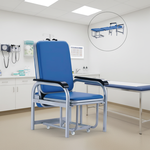 Chaise d'infirmière pliable en métal durable pour les hôpitaux, chaise d'infusion pour les soignants et les patients, <span class=keywords><strong>lit</strong></span> confortable pour les patients - Product Image 1