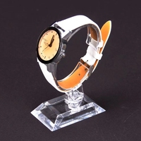 Vente en gros présentoir de montre moderne en acrylique support de support en C transparent pour accessoires de bracelet et exposition de support de stockage