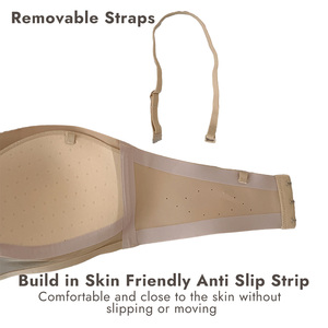 <span class=keywords><strong>Reggiseno</strong></span> adesivo <span class=keywords><strong>a</strong></span> fascia personalizzato comodo da donna con spalline appiccicoso Push up Bustier <span class=keywords><strong>reggiseno</strong></span> imbottito senza cuciture per donna - Product Image 3