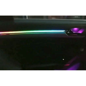 Lumière d'ambiance en fibre de carbone pour Volkswagen Lamando 2015-2021, mise à niveau de l'éclairage intérieur - Product Image 2