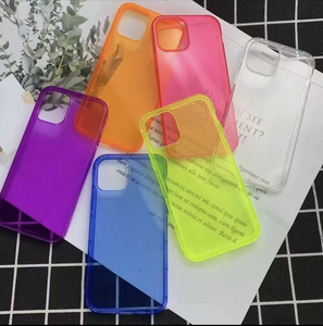 Custodia <span class=keywords><strong>trasparente</strong></span> <span class=keywords><strong>trasparente</strong></span> colorata per <span class=keywords><strong>IPhone</strong></span> 17 Air 16 15 14 Plus 13 Pro Max 12 Mini <span class=keywords><strong>11</strong></span> X XS XR 8 7 TPU <span class=keywords><strong>Cover</strong></span> in <span class=keywords><strong>silicone</strong></span> - Product Image 2