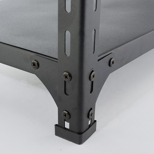 5 katlı çelik raf ev kapasiteli hafif hizmet rafları depo garaj oluklu açı Metal depolama kutusu raf - Product Image 4