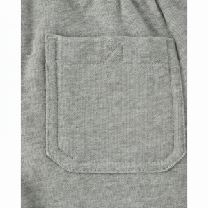 Gymboree Garçons Gris Polaire Shorts Uniformes Scolaires avec Poches Inclinées sur le Côté et le Dos-Patch Loose Fit Playproof Collection - Product Image 1