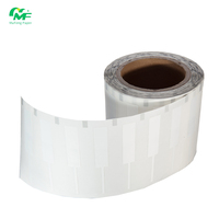 Rollo de etiquetas de joyería, Material PP láser, tamaño personalizado para etiquetas RFID Jwewlry con cinta de etiquetas estándar U9 7932 IC EE. UU.