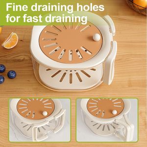 2 in 1 Fruit Washing Bowl with <b>Strainer</b> 2025 Multifunctional Kitchen <b>Colanders</b> Plastic Drain Basket Vegetable Washing <b>Strainers</b> - Product Image 4