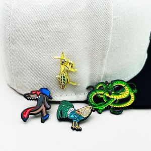 Creative Cartoon Animal Metal Brooches Zinc Alloy Unisex Gift <b>Pins</b> For <b>Hat</b> Decoration - Product Image 2