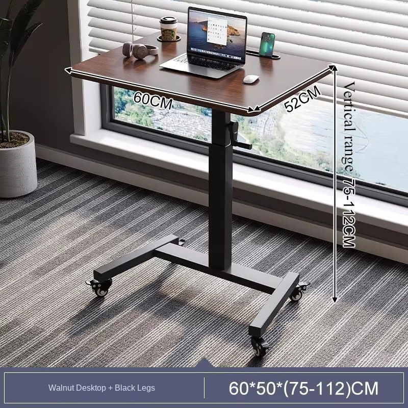 [lift 75-112cm] walnut color 60x52