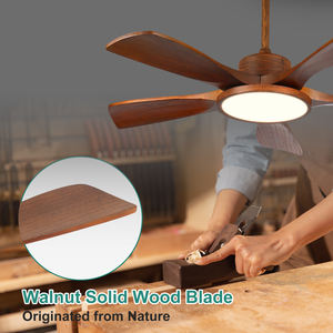 พัดลมเพดาน42นิ้ว5ใบพัดควบคุมระยะไกลพัดลมเพดานไม้ DC ทันสมัยสำหรับบ้านและโรงแรม - Product Image 6