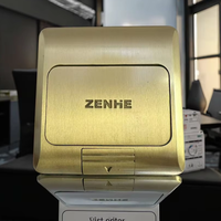 Enchufe de Piso Empotrado ZENHE con Certificación CCC, 20A, 2 Tomas de Corriente Alterna, Enchufe US/EU/AU, IP65, para Muebles de Oficina y Mesas