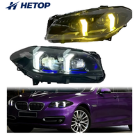 Phares HETOP F10 2014-2017, style œil de serpent bicolore, éclairage avant amélioré, LED, série 5 F18, éclairage de voiture, plug and play pour BMW